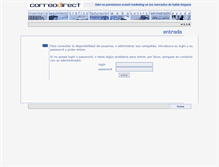 Tablet Screenshot of interno.correodirect.com